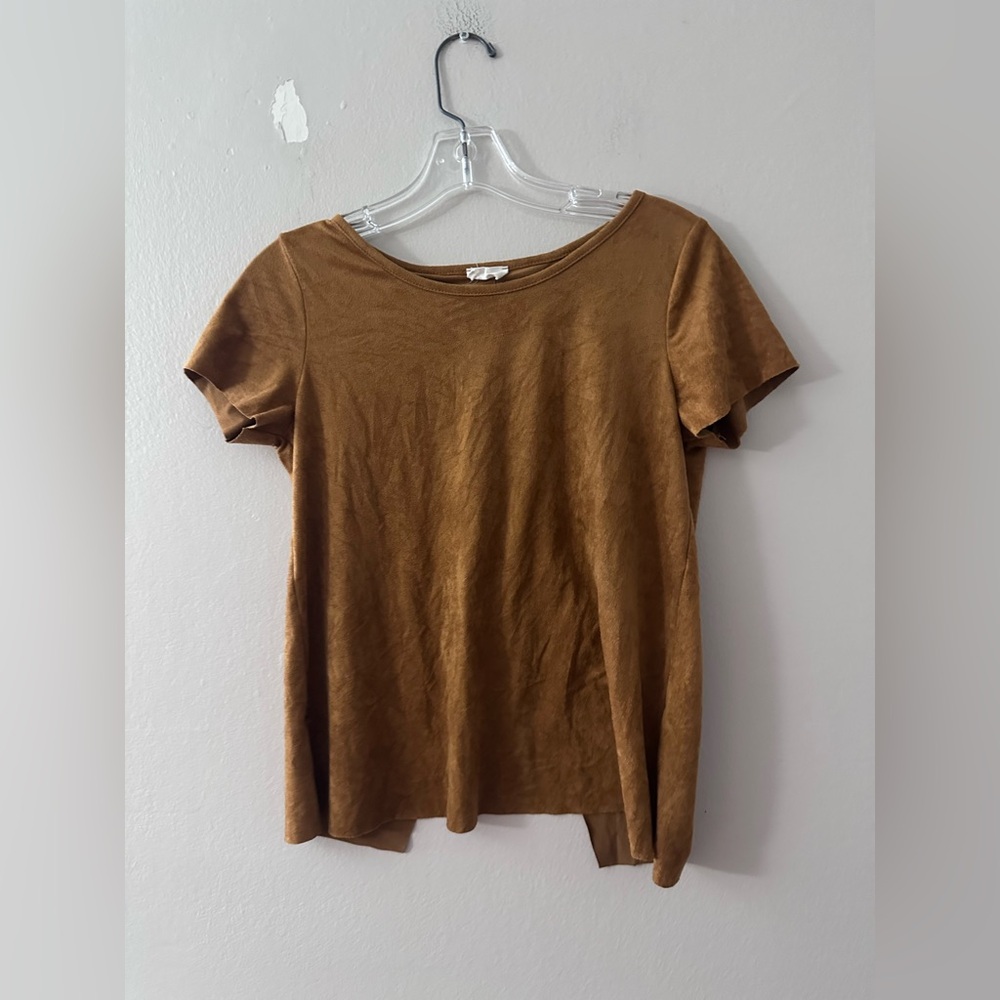 LIKE NEW Small B-Sharp Tan Cutout Back Top